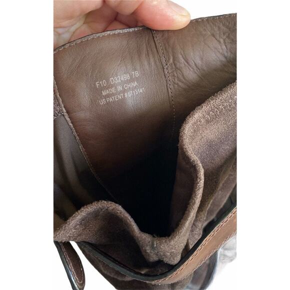 COLE HAAN NikeAir Leather Suede Buckle Knee High Boots Size 7 Riding Western - Picture 12 of 12